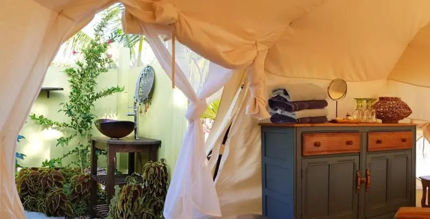 ***** Lüks kamp alanı Wild Lotus Glamping Otel Bolands Antigua ve Barbuda