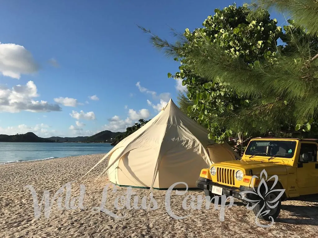***** Lüks kamp alanı Wild Lotus Glamping Otel Bolands Antigua ve Barbuda